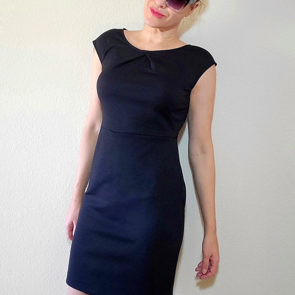 Merona Black Sheath Dress Small Sleeveless Womens Work Career Cocktail Party